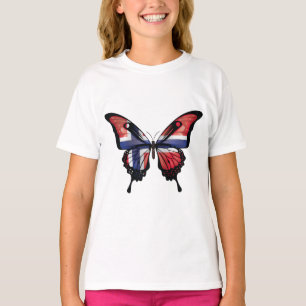 Noorwegen Swallowtail vlinder vlag T-shirt