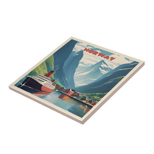 Noorwegen Tegeltje (Zijkant)