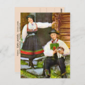  Noorwegen, traditionele Noorse kostuum Briefkaart (Voorkant / Achterkant)