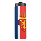 Noorwegen Travel Mug, patriottische Noorse vlag Thermosbeker (Voorkant)
