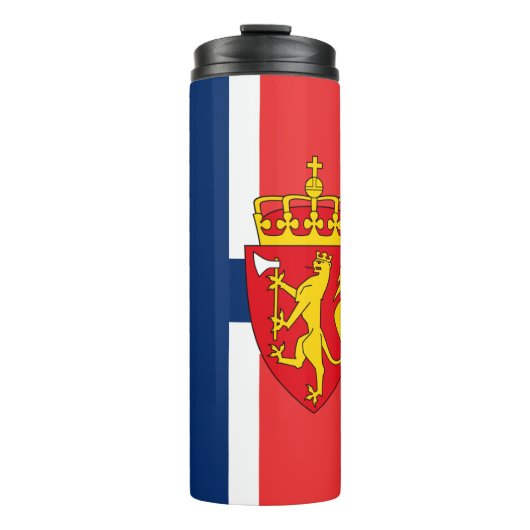 Noorwegen Travel Mug, patriottische Noorse vlag Thermosbeker (Voorkant)