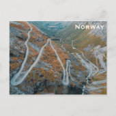 Noorwegen Travel Photo Windy Fjord Road Briefkaart (Voorkant)