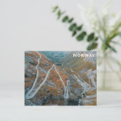 Noorwegen Travel Photo Windy Fjord Road Briefkaart (Staand voorkant)