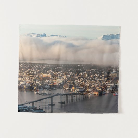 Noorwegen Tromso Wandkleed (Voorkant (horizontaal))