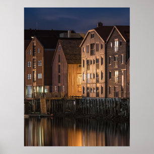 Noorwegen Trondheim Houses Poster
