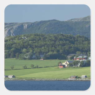Noorwegen, Trondheimsforden, Trondheim. Typisch Vierkante Sticker