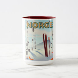 Noorwegen Tweekleurige Koffiemok