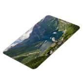 Noorwegen uitzicht naar Geiranger van Flydalsjuvet Magneet (Linkerzijde)