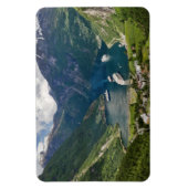 Noorwegen uitzicht naar Geiranger van Flydalsjuvet Magneet (Verticaal)