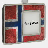 Noorwegen Verzilverd Omlijst Ornament (Rechts)