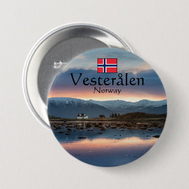 Noorwegen Vesteralen Souvenir Ronde Button 7,6 Cm