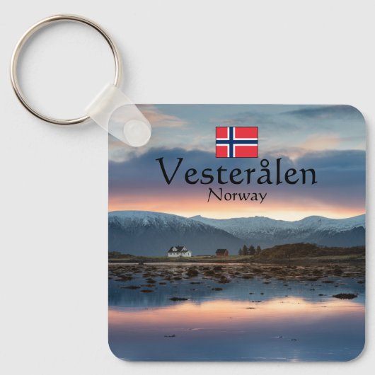 Noorwegen Vesteralen Souvenir Sleutelhanger (Voorkant)