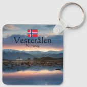 Noorwegen Vesteralen Souvenir Sleutelhanger (Achterkant)