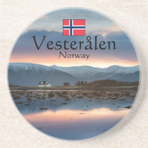 Noorwegen Vesteralen Souvenir Zandsteen Onderzetter