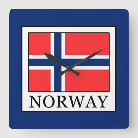 Noorwegen Vierkante Klok (Voorkant)
