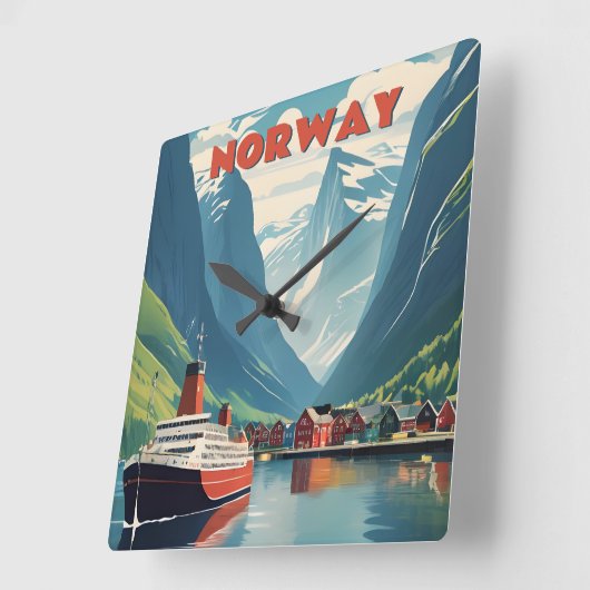 Noorwegen Vierkante Klok (Hoek)