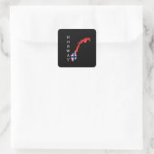 Noorwegen Vierkante Sticker (Tas)