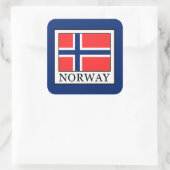 Noorwegen Vierkante Sticker (Tas)