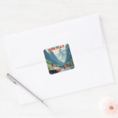Noorwegen Vierkante Sticker (Envelop)