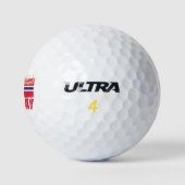 Noorwegen Viking  vlag en schip Souvenir Golfballen (Logo)