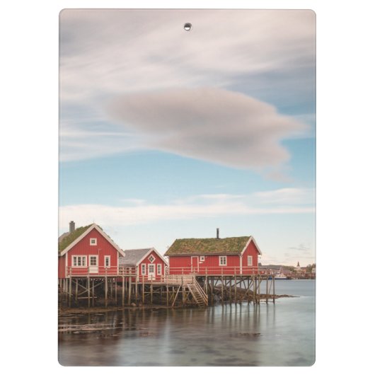 Noorwegen Vist het dorp Klembord (Achterkant)