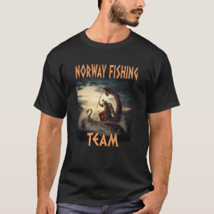 Noorwegen Vist team Scandinavia Norge Souvenir T-shirt