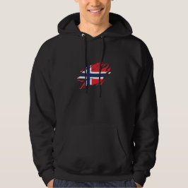 Noorwegen Vlag Binnen Mij, Scandinavië binnen Klau Hoodie