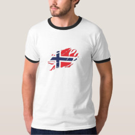 Noorwegen Vlag Binnen Mij, Scandinavië binnen Klau T-shirt