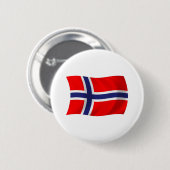 Noorwegen Vlag Knop Ronde Button 5,7 Cm (Voorkant /achterkant)