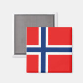 Noorwegen Vlag Magnet (Voorkant / Achterkant)