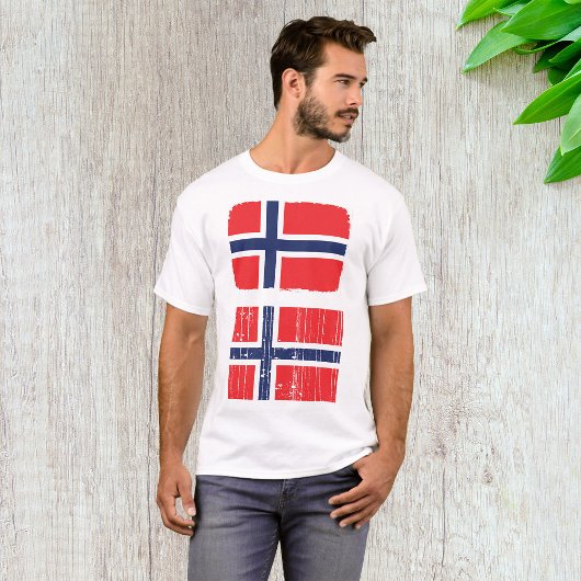 Noorwegen vlag Mannen T-shirt