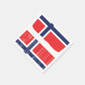Noorwegen Vlag Papieren servetten (Hoek)