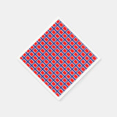 Noorwegen vlag patroon servet (Hoek)