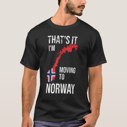 Noorwegen Vlag Scandinavia Funny Noorwegen T-shirt (Voorkant)