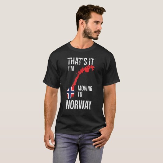 Noorwegen Vlag Scandinavia Funny Noorwegen T-shirt (Voorkant volledig)