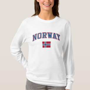 Noorwegen + vlag t-shirt