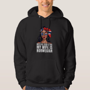 Noorwegen Vlag Trouwen Jubileum Verloving Noors Hoodie