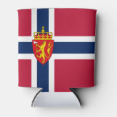 Noorwegen Vlag / Wapen Blikjeskoeler (Voorkant)