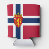 Noorwegen Vlag / Wapen Blikjeskoeler (Achterkant)