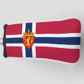 Noorwegen Vlag / Wapen Golfheadcover (Voorkant)