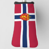 Noorwegen Vlag / Wapen Golfheadcover (Draai 90)