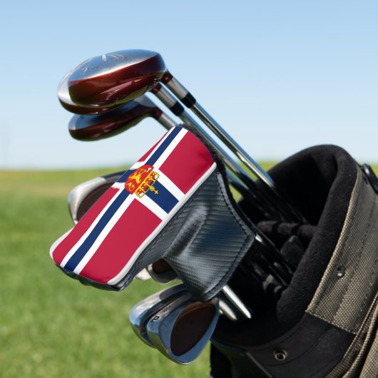 Noorwegen Vlag / Wapen Golfheadcover (Insitu)