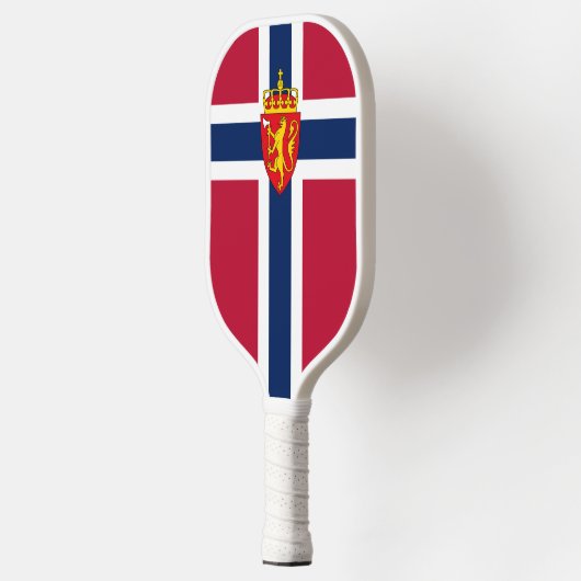 Noorwegen Vlag / Wapen Pickleball Paddle (Links)