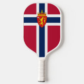 Noorwegen Vlag / Wapen Pickleball Paddle (Achterkant)
