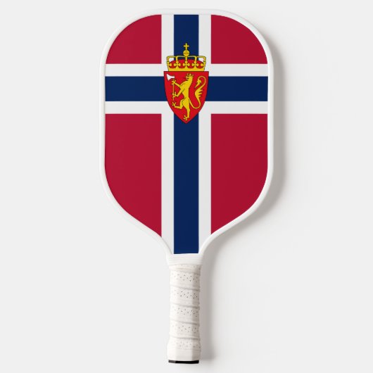 Noorwegen Vlag / Wapen Pickleball Paddle (Achterkant)