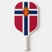 Noorwegen Vlag / Wapen Pickleball Paddle (Voorkant)
