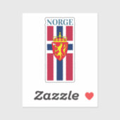 Noorwegen Vlag / Wapen Sticker (Vel)