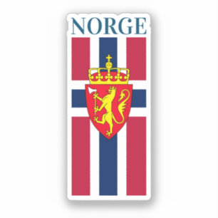 Noorwegen Vlag / Wapen Sticker