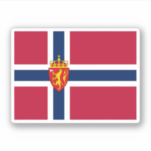 Noorwegen Vlag / Wapen Sticker