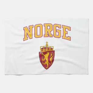 Noorwegen + wapenschild theedoek